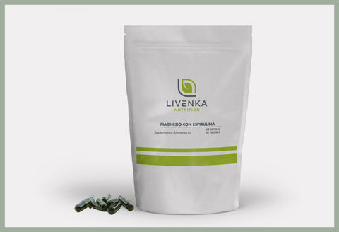 Magnesio con espirulina - 300 cápsulas